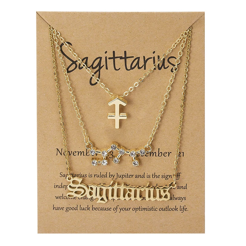 Celestial Whispers Necklace Collection Aquarius