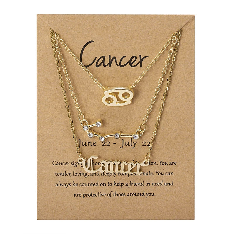 Celestial Whispers Necklace Collection Cancer