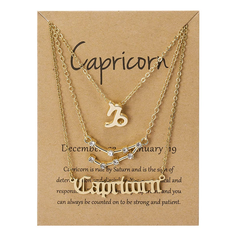 Celestial Whispers Necklace Collection Capricorn