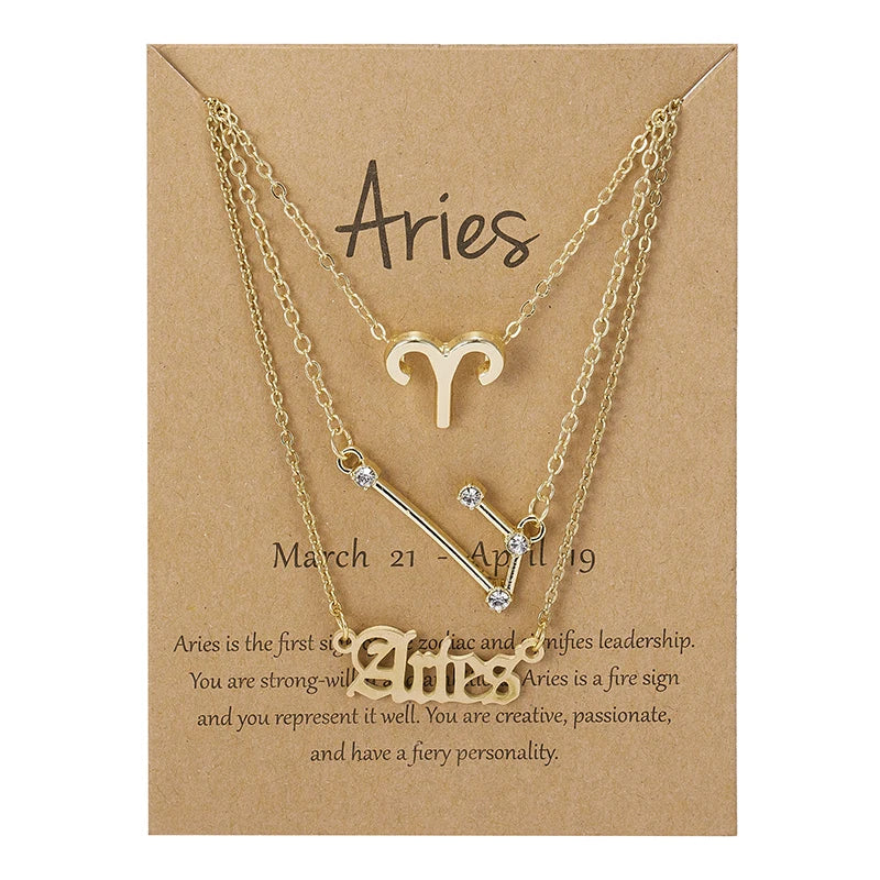 Celestial Whispers Necklace Collection Aries