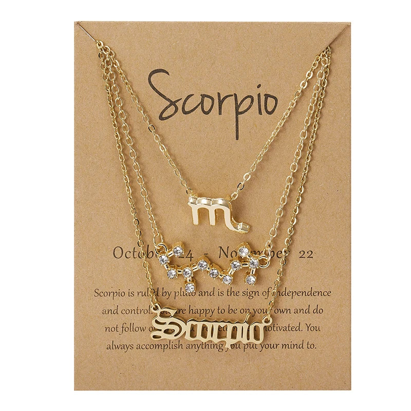 Celestial Whispers Necklace Collection Scorpio